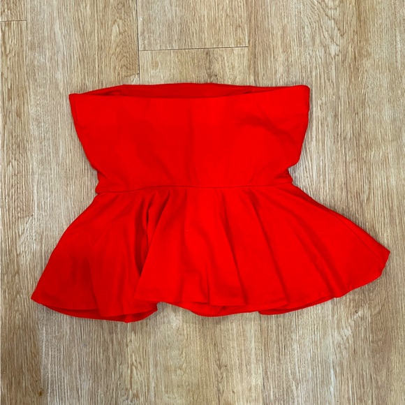 Zara strapless peplum top - Picture 2 of 2